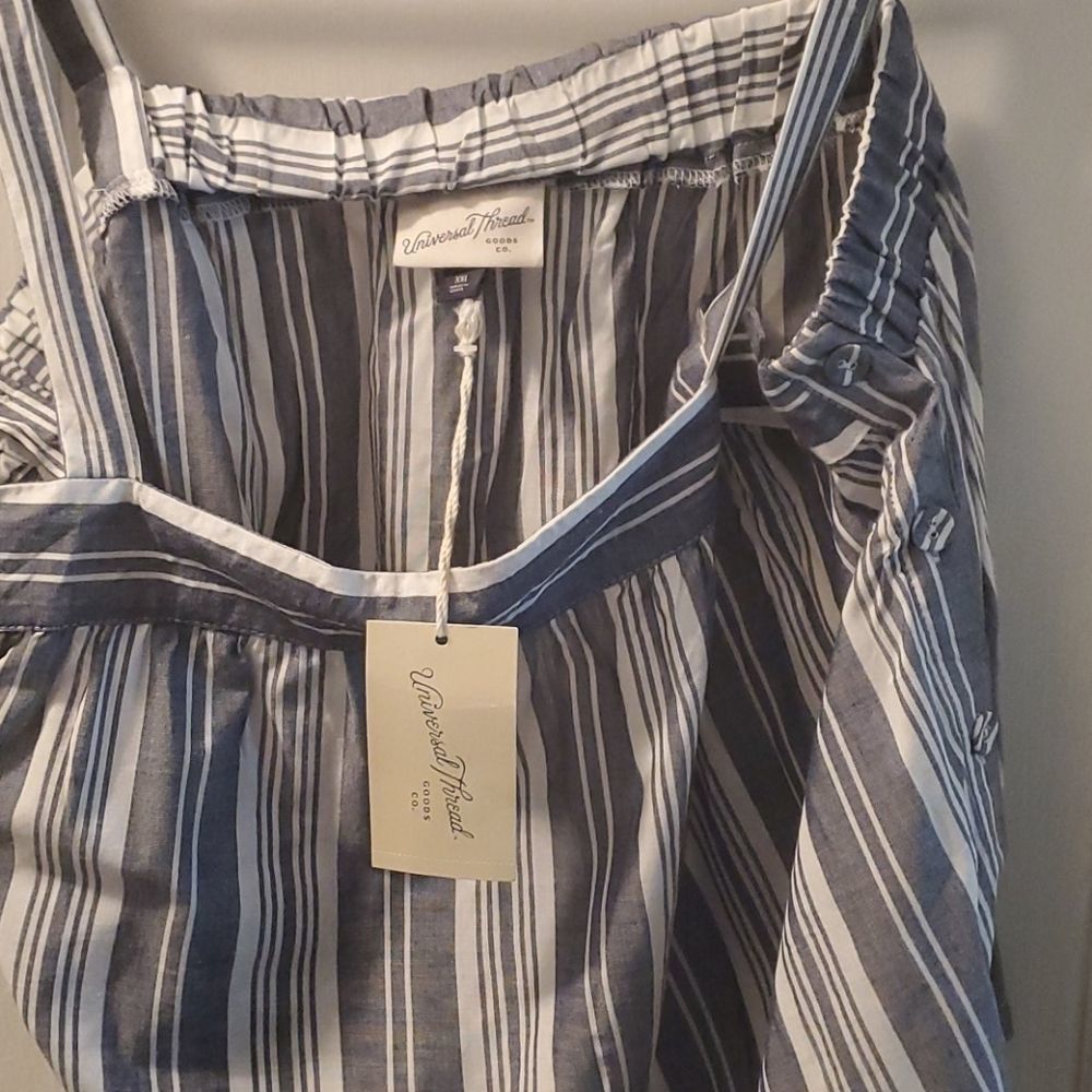 Blue stripe tank top - Picture 3 of 4